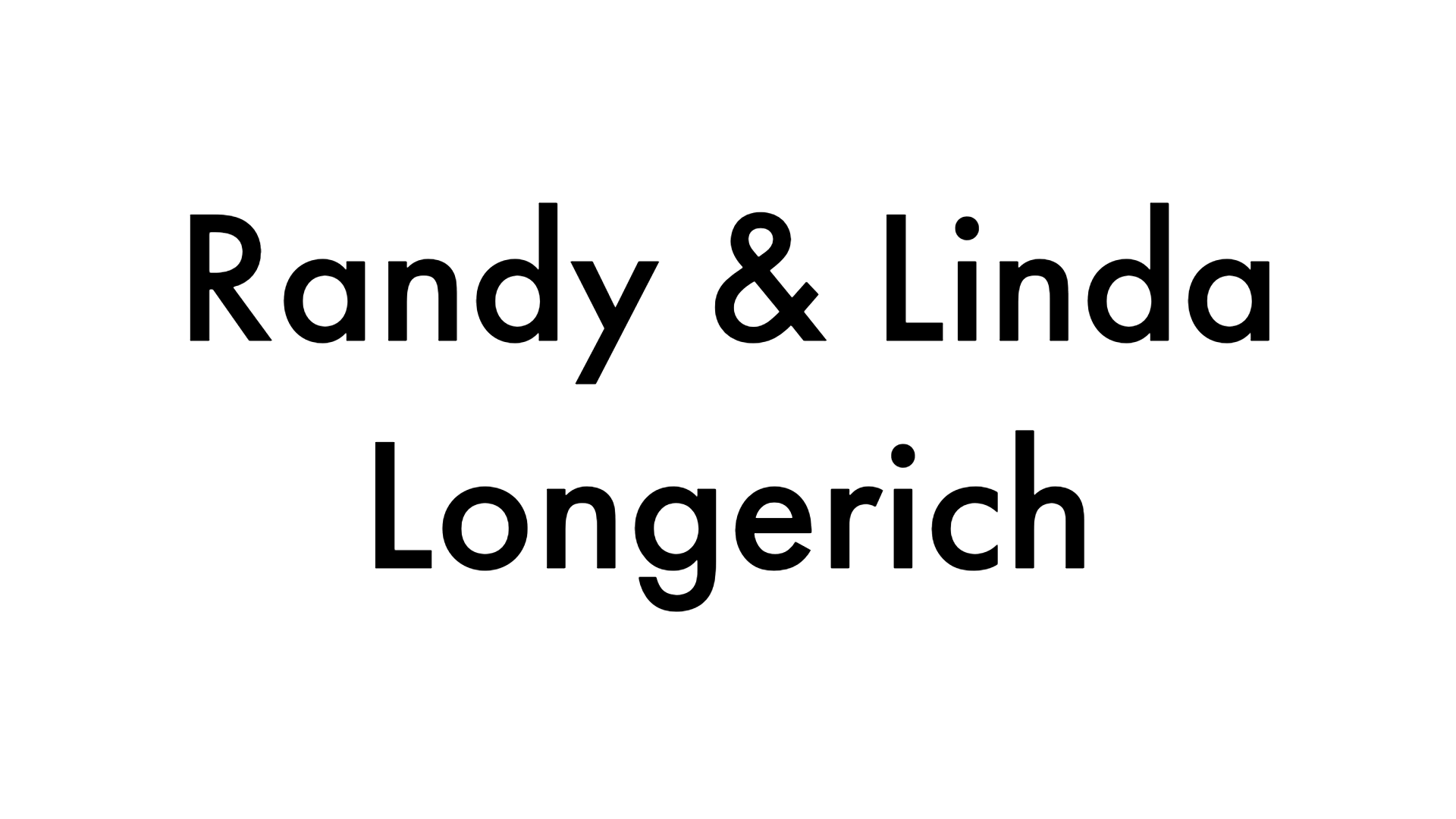 Randy & Linda Longerich